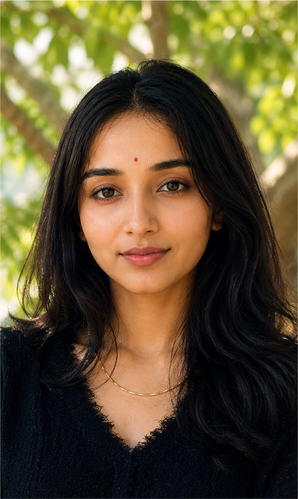 Female portrait supplied as a reference for the film
